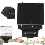 Flute Lyre With Adjustable Strap, 8 Double-sided Flip Folio Pages For Brass. Price: $45.87.