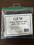 Gem Deluxe Baritone Saxophone Silk Swab, Black, Brand New. Price: $11.00.