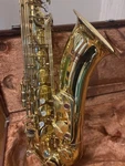 Yamaha YTS-32 Tenor Saxophone Purple Logo Used With Hard Case Mouthpiece. Price: $1410.00.