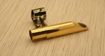 Hawk By Bari Saxaphone Mouthpiece #9 For Alto Made Usa Brass IN18K Gold New. Price: $179.99.