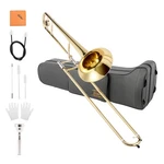 Eastar Tenor Slide Bb Trombone Flat Brass Trumpet Set Student School Band Certified. Price: $201.70.