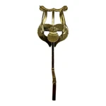 Saxophone Marching Music Lyre American Plating Used. Price: $5.39.