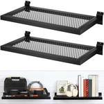 Pack Slatwall Shelf Metal 23.6 X 11.8 Inch Display Rack Mount... New. Price: $90.39.