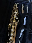 Lazaro LZR300SS Soprano Saxophone Hand Engraved Brass W/ Case Mouthpiece Used. Price: $450.00.