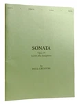 Paul Creston Sonata Opus 19 For Eb Alto Saxophone Renewed 2ND Printing. Price: $54.95.