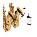 Dual Uhf Saxophone Wireless Microphone Instrument Condenser Pick Up C.... Price: $381.03.
