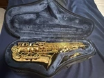P. Mauriat PMXA-67R Alto Saxophone Eb Gold Lacquered Brass Hand Engraved W/ Case Used. Price: $1800.00.