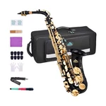 Eastrock Black/golden Alto Saxophone Flat Full Kit For Students Beginne... New. Price: $393.51.