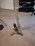 Mendini By Cecilio Tenor Saxophone - Flat Nickel Plated Used. Price: $375.00.