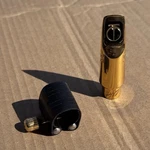 Jodyjazz Soprano Saxophone Gold Plated Metal Mouthpiece With Ligature And Cap Used. Price: $420.00.