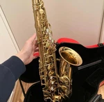 Jupiter JAS-769-76 Alto Saxophone Gold Lacquer With Hard Case Musical Instrument Used. Price: $554.00.
