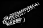 New Selmer Paris Supreme Silver-plated Alto Saxophone. Price: $11599.00.