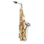 Yamaha YAS-480SGLK Intermediate Alto Eb Saxophone Silver Body With Gold Keys New. Price: $4916.00.