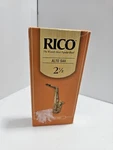 16 Pack Rico Alto Saxophone Reeds # 2.5 Strength RJA2525 Opened. Price: $30.00.