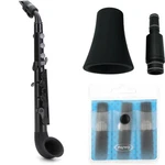 Nuvo Jsax With Straight Bell, Neck, And 2.0 Strength Synthetic Reeds- Black New. Price: $134.97.