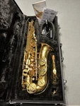 Jupiter JAS700 Student Alto Saxophone With Hard Case And Mouthpiece Used Gold. Price: $700.00.
