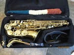 Slade Brand Alto Saxophone With Case Mouthpiece. Used. Price: $215.00.
