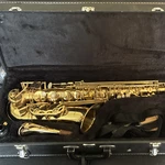 Selmer Alto Saxophone, Gold Finish, Includes Hard Case New. Price: $3100.00.