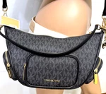 Michael Kors Merritt Small Convertible Pocket Crossbody Bag Mk Black Gold New. Price: $99.95.